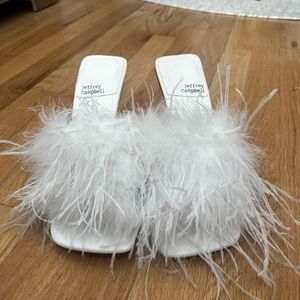 Jeffrey Campbell chauffeur heel white - brand new